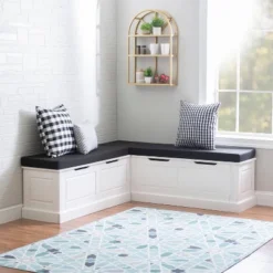 Tobin Backless Nook With Cushion - Linon 16 Tobin Backless Nook With Cushion - Linon -Linon GUEST 01a9c30e af96 4cae 9e6f 11b43e25efa9