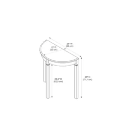 Camden Console Table Black Cherry - Linon -Linon GUEST 031371f7 bfdc 46e3 9e83 105dca5ec9ac