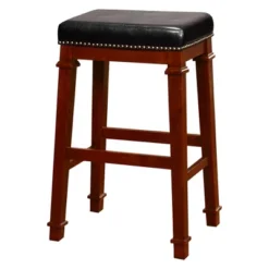 Kennedy Backless Barstool Wood - Linon -Linon GUEST 03a5fbba 7c1e 4e7c b0d3 7564e6b8429b