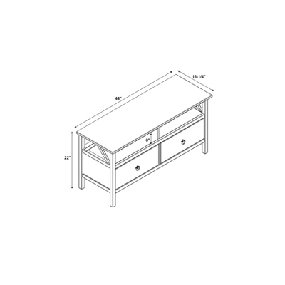 Titian Rustic TV Stand For TVs Up To 40" - Linon 10 Titian Rustic TV Stand For TVs Up To 40" - Linon - Image 8