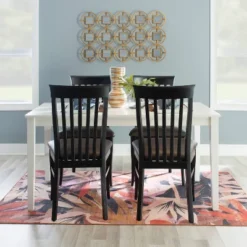 Set Of 2 Smythe Upholstered Chairs Black - Linon -Linon GUEST 07353961 e5dd 4af9 aed9 0e6a9c210cb8