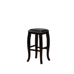 San Francisco Backless Faux Leather Barstool Wood Caramel - Linon 15 San Francisco Backless Faux Leather Barstool Wood Caramel - Linon -Linon GUEST 08213f3d a10a 4f5a 875a e6f72c1a42d7