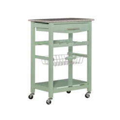 Roger Kitchen Island Granite Top - Linon -Linon GUEST 084ab510 d785 469a 837d 964d6dd0c64a