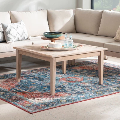 Linon Acacia Square Melita Coffee Table 3 Linon Acacia Square Melita Coffee Table
