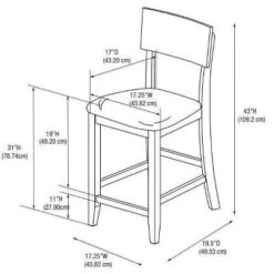 29" Torino Contemporary Barstool Hardwood/Black - Linon -Linon GUEST 0aef6928 c4d6 45b0 8c83 bf67b4a6f5d3
