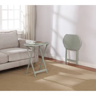 Set Of 2 Ledda Folding Snack Tray - Linon 5 Set Of 2 Ledda Folding Snack Tray - Linon - Image 3