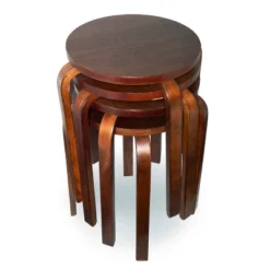 Set Of 4 Bentwood Stools - Linon -Linon GUEST 0c8ff592 ed52 4afd b76e 5e884b77300c
