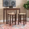 3pc Counter Height Table Dining Sets Wood/Brown - Linon -Linon GUEST 0ce628f3 2407 4f18 8b54 a9975c76f301