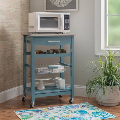 Clarke Kitchen Cart - Linon 3 Clarke Kitchen Cart - Linon
