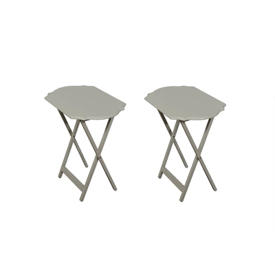 Set Of 2 Ledda Folding Snack Tray - Linon 8 Set Of 2 Ledda Folding Snack Tray - Linon - Image 6