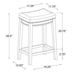 Claridge Counter Height Barstool - Linon -Linon GUEST 11300d5f 00b1 4b5e 8f16 b61a70ebd559