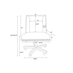 Draper Office Chair - Linon -Linon GUEST 130631e0 67d0 425c b778 4d1cc8fe8746