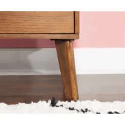 Reid 1 Drawer Nightstand Walnut - Linon -Linon GUEST 1439851e ecb3 4b2a 83bc 8afc2b4d241b