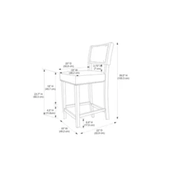 24" Brook Counter Height Barstool - Linon -Linon GUEST 14eb4f09 ed66 481f 9235 5161d768fec6
