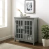Largo Double Door Cabinet Gray - Linon -Linon GUEST 15449389 239f 4350 8b79 a2bc2c66d340