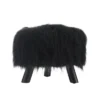 Faux Fur Foot Stool - Linon -Linon GUEST 15793091 5259 4597 a01d 81e92d9d64a9