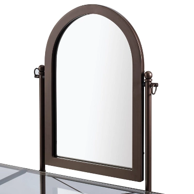 Clarisse Metal Vanity Set Brown - Linon 12 Clarisse Metal Vanity Set Brown - Linon - Image 10