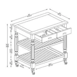 Barker Kitchen Cart And Islands - Linon -Linon GUEST 1927b8e2 0159 408e b22b afe315e4a84c