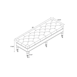 62" Isabelle Bench - Linon -Linon GUEST 1abd2f36 69e7 4ae3 8e7a cfd5e9438085