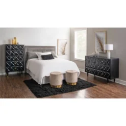 5 Drawer Geo Textured Chest - Linon -Linon GUEST 22a07bbc 57fc 466e 93cf f34d557d4e56