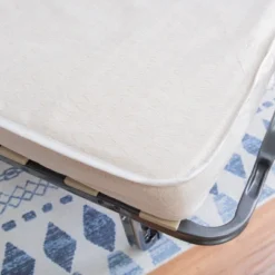 Twin Luxor Folding Bed White - Linon -Linon GUEST 22f16f01 6c86 490b 8db8 45fd15e353e1