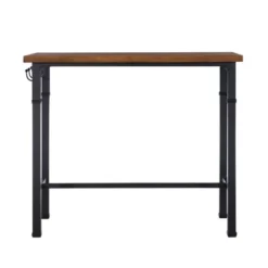 3pc Austin Pub Dining Sets Metal/Black - Linon -Linon GUEST 23ec9880 adda 4c72 863e db6737b6000a