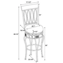 30" Flynn Barstool Bronze - Linon -Linon GUEST 24d9bcbf c437 4389 a664 4747d92e5ab0