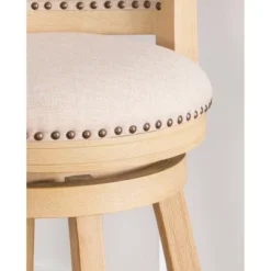 Tift Buff Counter Height Barstool Gray - Linon -Linon GUEST 271a5ca6 023a 4fda 8c49 51abbed647e9