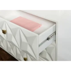 6 Drawer Geo Textured Dresser - Linon -Linon GUEST 27d74b6e fdb2 441d 8700 b35b8f31728b