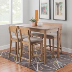 4pc Jordan Tavern Counter Height Dining Set - Linon