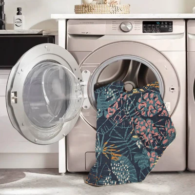 Melling Washable Outdoor Rug Navy/Gold - Linon 9 Melling Washable Outdoor Rug Navy/Gold - Linon - Image 7