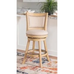 Tift Buff Counter Height Barstool Gray - Linon -Linon GUEST 31b62999 53b3 46c6 ace6 ad0fa5a91bc4