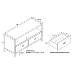 Peggy TV Stand For TVs Up To 50" White - Linon -Linon GUEST 31dad642 9aa6 42cc 9a50 6dea98b432b9