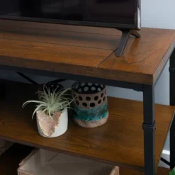 Austin TV Stand For TVs Up To 40" Light Brown - Linon -Linon GUEST 32309b5a 9a62 49f1 8ffa 8a10ae26a6d4