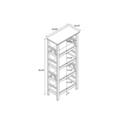 Titian 4 Shelf Bookcase - Linon 23 Titian 4 Shelf Bookcase - Linon -Linon GUEST 330f14ec a684 4a08 940b 50309f12648e