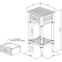 Mantella End Table - Linon 30 Mantella End Table - Linon -Linon GUEST 3851b2b0 f655 4d28 8ba6 62a35a250f91