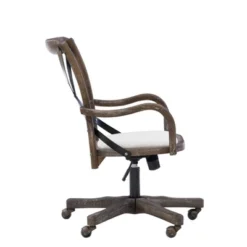Carson Café Office Chair Gray - Linon -Linon GUEST 3b8be32a 05f0 4cc2 bcac f51a8b5e7137