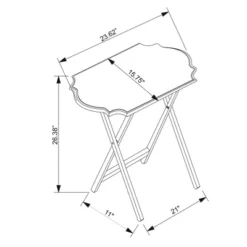 Set Of 2 Ledda Folding Snack Tray - Linon 13 Set Of 2 Ledda Folding Snack Tray - Linon -Linon GUEST 3ba8a7f1 7e71 4af1 8d05 4b7252b04d25