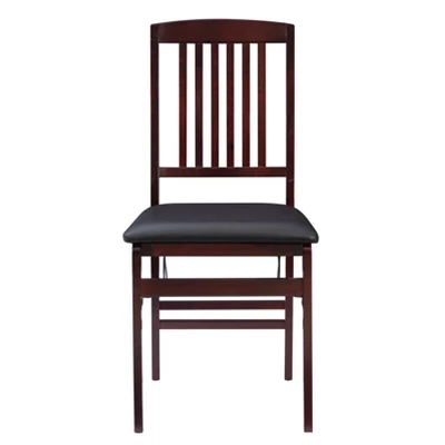 Set Of 2 Triena Mission Back Folding Chair Espresso - Linon 5 Set Of 2 Triena Mission Back Folding Chair Espresso - Linon - Image 3