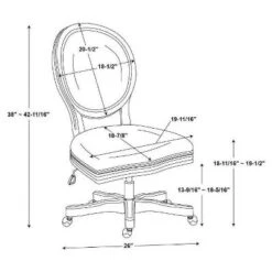 Erin Office Chair - Linon -Linon GUEST 3e2621b9 c2cd 450d 900b 3f6d1be3ff34