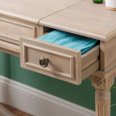 Cyndi Wash Vanity Gray - Linon 17 Cyndi Wash Vanity Gray - Linon - Image 15