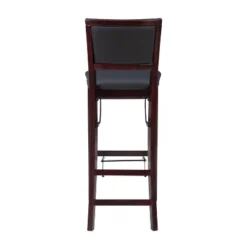30" Keira Padded Back Folding Bar Stool Espresso Brown - Linon -Linon GUEST 4bba3a4b 75b3 407e 9d62 facac87ba83c