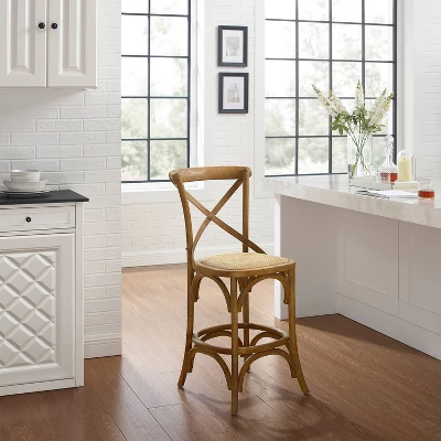 Roxy Wash Counter Height Barstool Gray - Linon 3 Roxy Wash Counter Height Barstool Gray - Linon