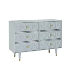 6 Drawer Geo Textured Dresser - Linon -Linon GUEST 514eb8c8 6dc8 483d b799 a83750fcb3e7