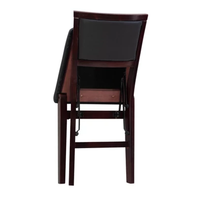 2pc Claire Folding Chair Espresso - Linon 10 2pc Claire Folding Chair Espresso - Linon - Image 8