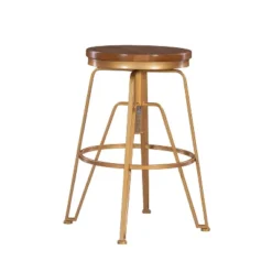 Metal And Wood Stools - Linon -Linon GUEST 5201a7a8 79f6 4263 8039 85958d8a8c19