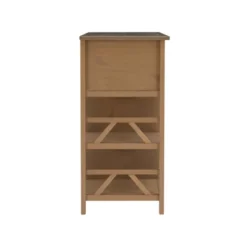 Titian Tall TV Stand For TVs Up To 50" Light Brown - Linon -Linon GUEST 53112665 0049 45b8 bf8e b96d3e3a150d