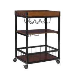 Austin Kitchen Cart Metal/Wood - Linon -Linon GUEST 541f7464 c873 443e aee2 9ff64293e7c1