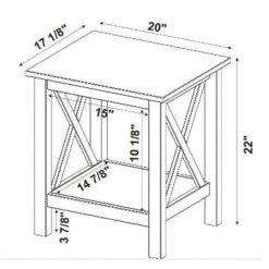 Davis End Table - Linon -Linon GUEST 576182a7 1907 4007 b8b0 001e909fd387