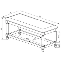 Kaya Bench Gray - Linon 19 Kaya Bench Gray - Linon -Linon GUEST 593f660f d0c1 4e73 8048 85136f8a2ad8